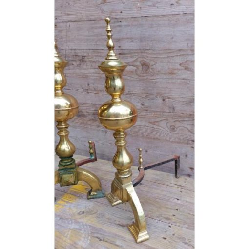 Brass Andirons - KAS324a