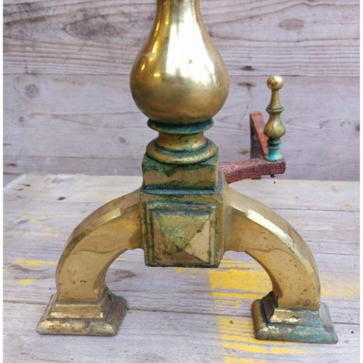 Brass Andirons - KAS324d