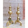 Brass Andirons - KAS324f