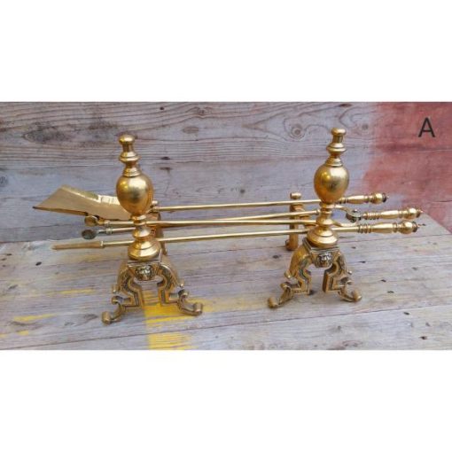 Brass Fire Set - 5 piece - KAS328c