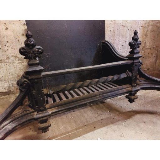 Large Georgian Cast Iron Fire Grate - KAS310c