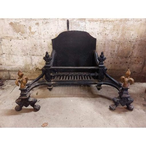 Large Georgian Cast Iron Fire Grate - KAS310f