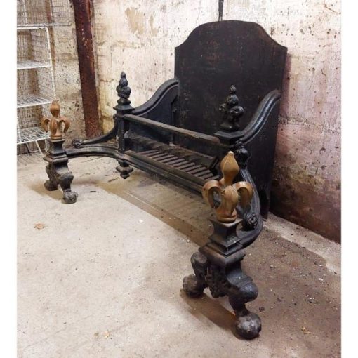 Large Georgian Cast Iron Fire Grate - KAS310g