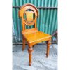 Carved Oak Hall Chair - KAS369a