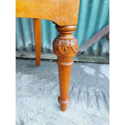 Carved Oak Hall Chair - KAS369c