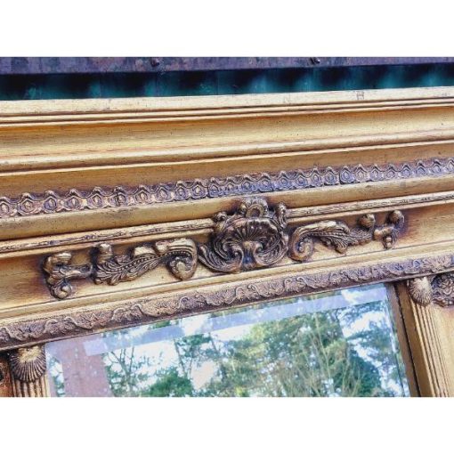 Gilt Overmantel Mirror - KAS398e