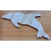 Handmade Wooden Dolphin - Large - Blue - KAS390