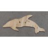 Handmade Wooden Dolphin - Large - Unpainted - KAS392