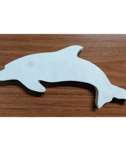 Handmade Wooden Dolphin - Small - Painted - KAS388