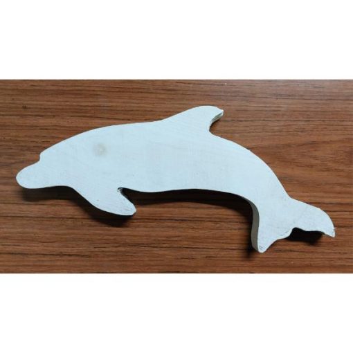 Handmade Wooden Dolphin - Small - Painted - KAS388