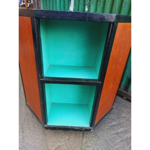 Mid Century Octagonal Side TableBookcase - KAS350a