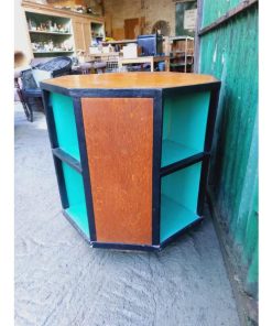 Mid Century Octagonal Side TableBookcase - KAS350d