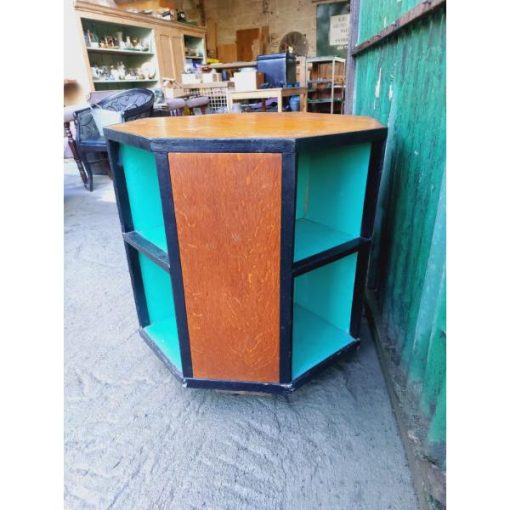 Mid Century Octagonal Side TableBookcase - KAS350d