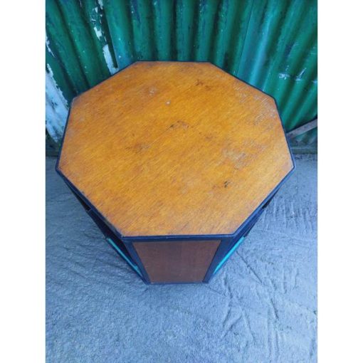 Mid Century Octagonal Side TableBookcase - KAS350e