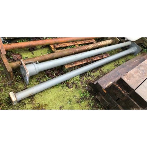 Pair of Grey Cast Iron Poles - KAS352a