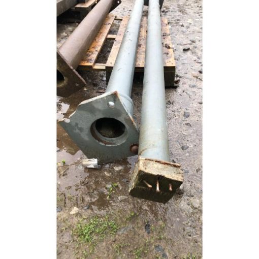 Pair of Grey Cast Iron Poles - KAS352c