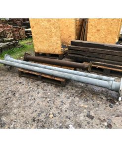 Pair of Grey Cast Iron Poles - KAS352d