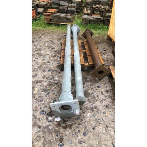 Pair of Grey Cast Iron Poles - KAS352e