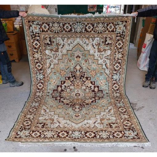 Reclaimed Green Hotel Rug - 312cm x 198.5cm - KAS382f