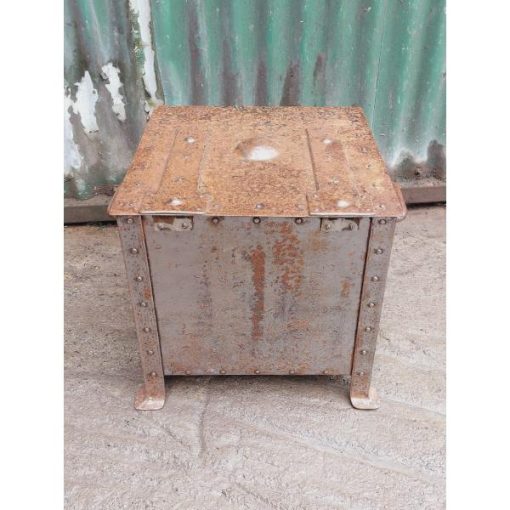 Antique Riveted Metal Coal Box - KAS439a