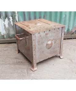 Antique Riveted Metal Coal Box - KAS439d