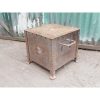 Antique Riveted Metal Coal Box - KAS439e