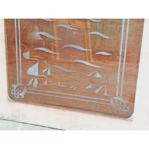 Smoked Glass Panel with Coastal Scene - KAS442c