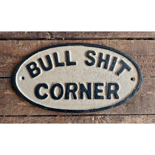 Bullshit Corner - Large Oval HS420