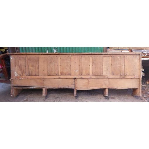 Four Seater Oak Pew - Folding Seats - 3 - KAS448d