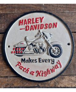 Harley Davidson Round White - HS435