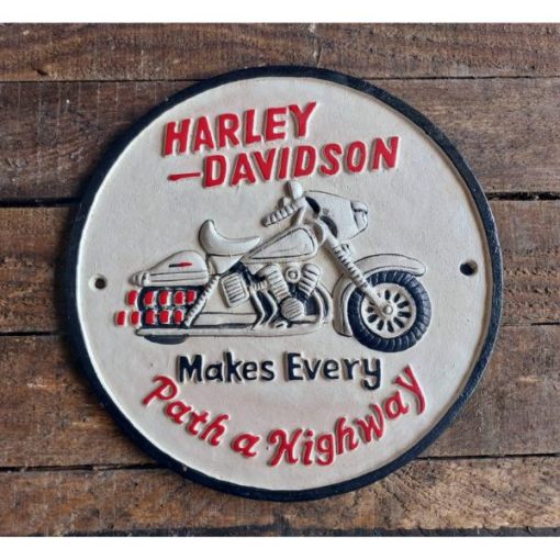 Harley Davidson Round White - HS435