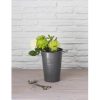 Classic Florist Bucket 29cm Charcoal - GT -44a