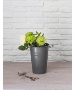 Classic Florist Bucket 29cm Charcoal - GT -44a