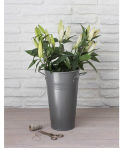 Classic Florist Bucket 30.5cm Charcoal - GT -45a