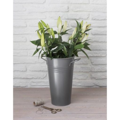 Classic Florist Bucket 30.5cm Charcoal - GT -45a