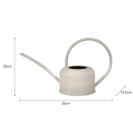 Classic Watering Can 1.1L White Chalk - GT -46b