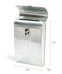 Classis Post Box with Lock Silver - GT-29b