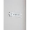 Enamel Laundry Sign White - GT-21a