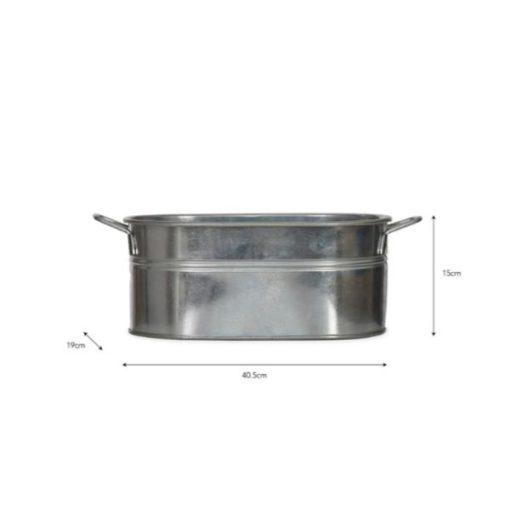 Farmington Trough Large - Galvanised Steel - GT-17c