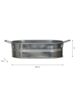 Farmington Trough Small - Galvanised Steel - GT-18b