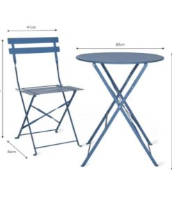 Rive Droite Bistro Set Small Cove Blue - GT - 38b