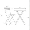 Rive Droite Bistro set small white chalk - GT -36b