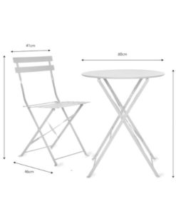 Rive Droite Bistro set small white chalk - GT -36b