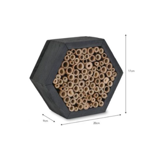 Shetland Wild Bee House Hexagonal Grey - GT-6b