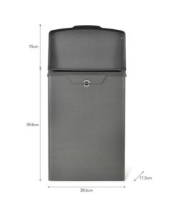 Shipton Post Box Charcoal - GT-27b