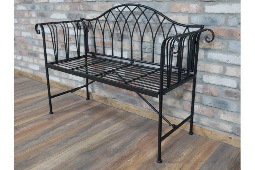 Black Bench - Curved Ends - D9410a