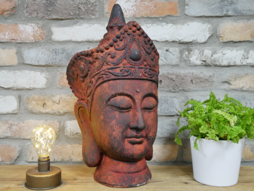 Red Buddha Head - D5934b