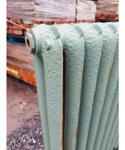 Cast Iron Radiator - Large Green Ornate- KAS479e