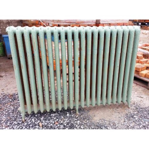 Cast Iron Radiator - Large Green Ornate- KAS479f