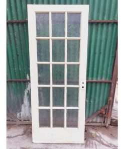 Internal Door with Ornate Glass Panels - KAS481a